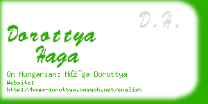 dorottya haga business card